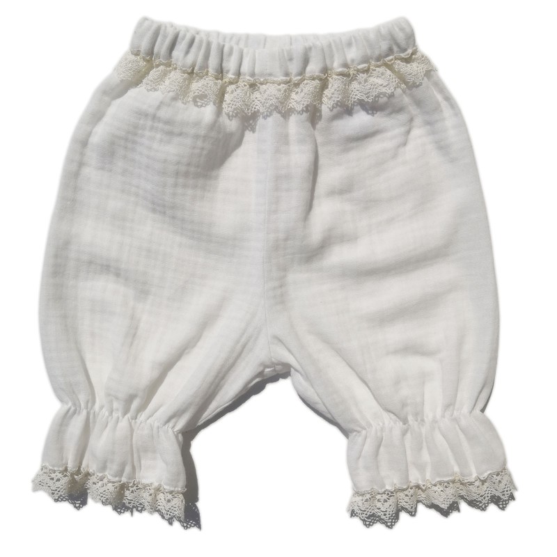 Pantaloni Suzanne bianco avorio