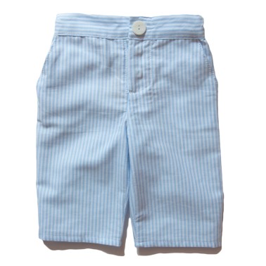 Pantaloni a righe blu chiaro - Cotone organico