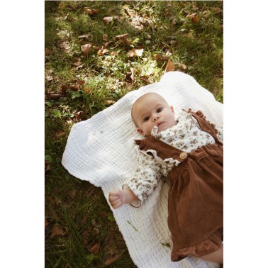 Baby Winter Skirt in Organic Cotton Velvet - Nannetta