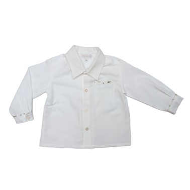 Baby boy organic cotton shirt - Nannetta