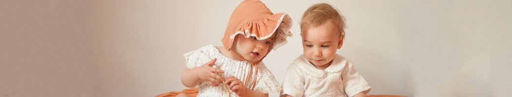 Babies clothes for summer in organic cotton - Nannetta